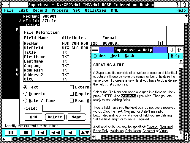 Superbase 4 Windows 1.20 - Edit